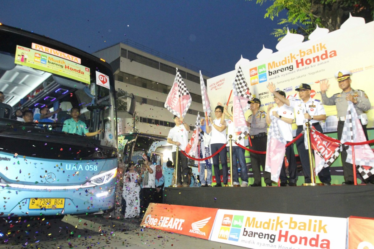 Lebaran Tahun ini AHM Berangkatkan 2.315 Pemudik&nbsp;Honda