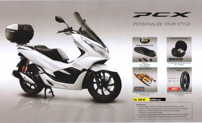 Daftar-Custom-Part-After-Market-buat-dandani-Honda-PCX-150-Indonesia-tahun-2018-2