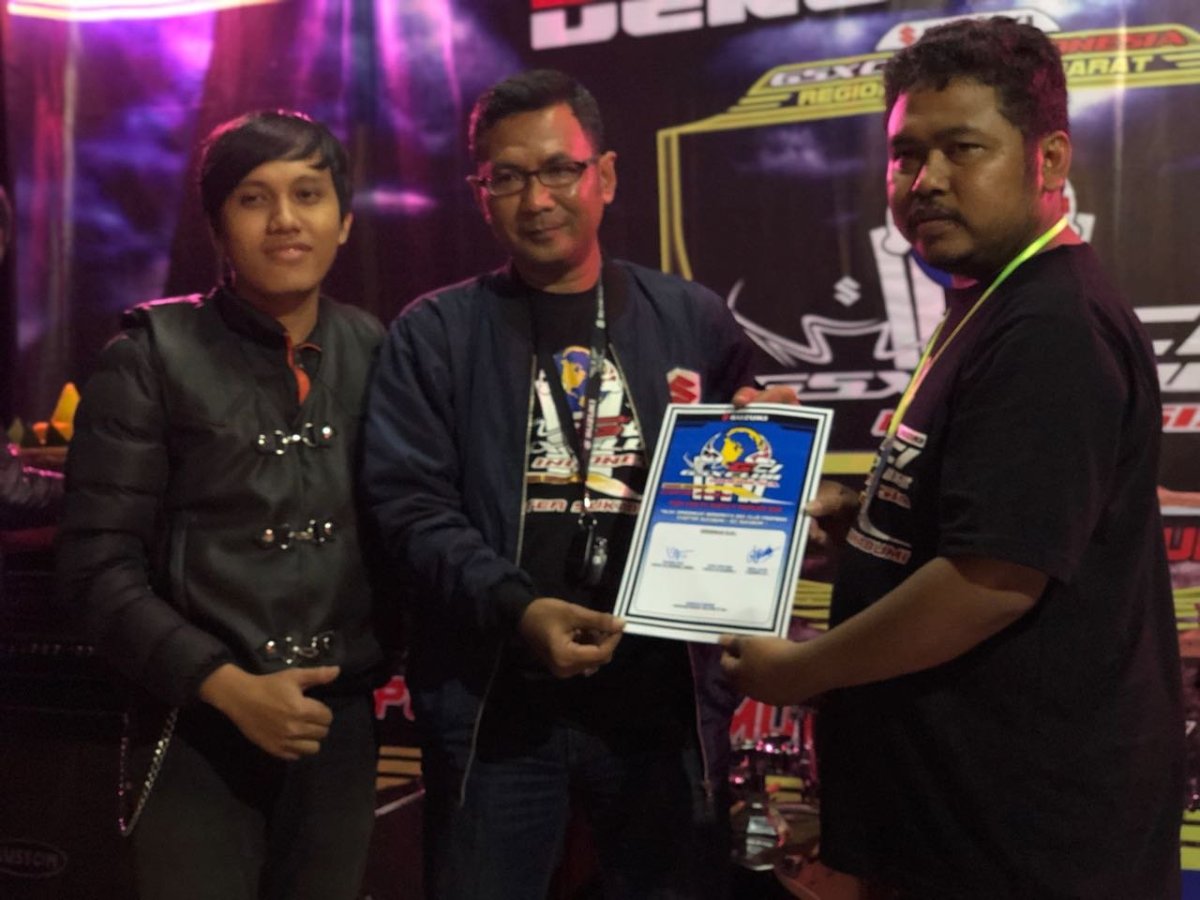Usung Slogan Klub Motor Positif, Wakil Walikota Resmikan Deklarasi GSX Club Indonesia Chapter&nbsp;Sukabumi