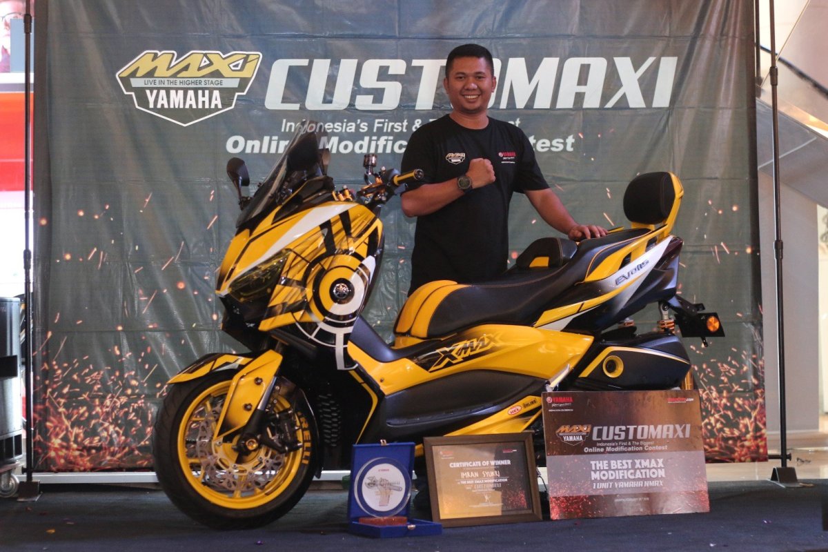 Berikut Pemenang Yamaha CUSTOMAXI 2018. XMAX nya bikin Ngiler&nbsp;Cak
